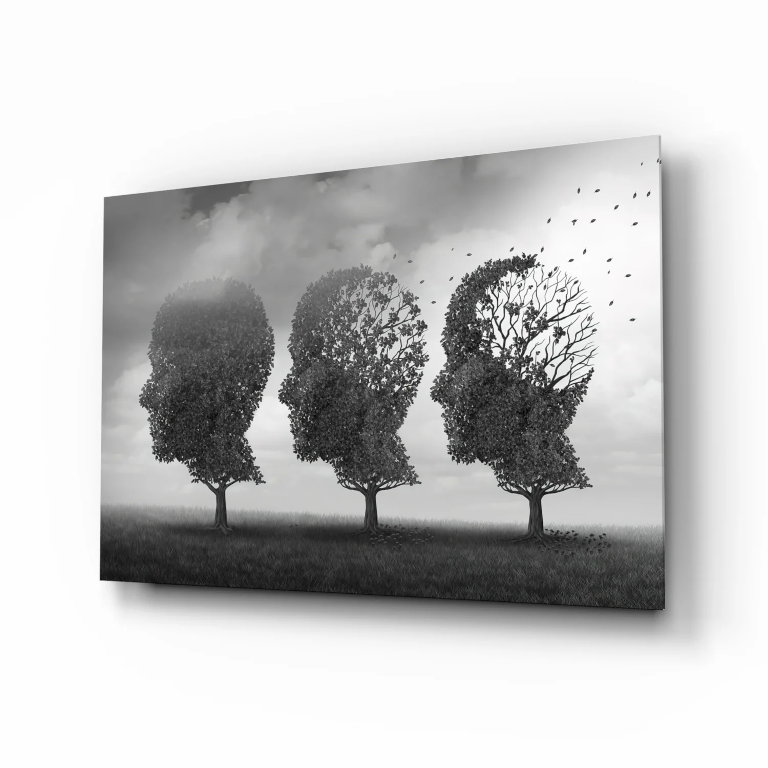 Autumn of Thoughts Glass Wall Art - Image 2