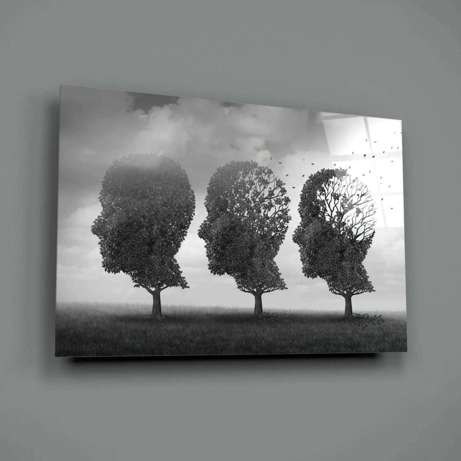 Autumn of Thoughts Glass Wall Art - Image 3