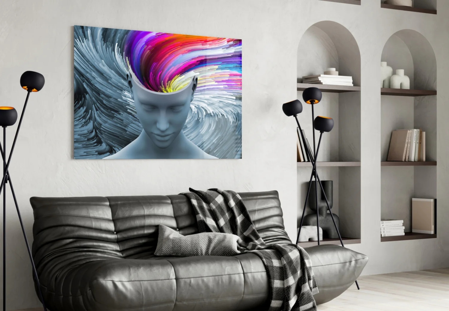 Color of Gray Glass Wall Art - Image 5