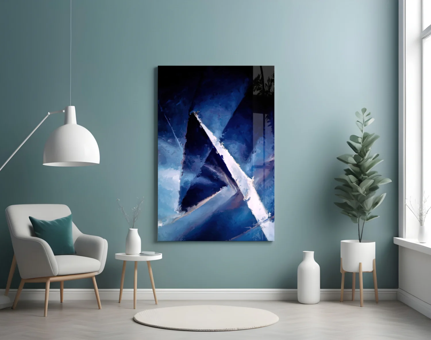 Abstract Glass Wall Art - Image 5