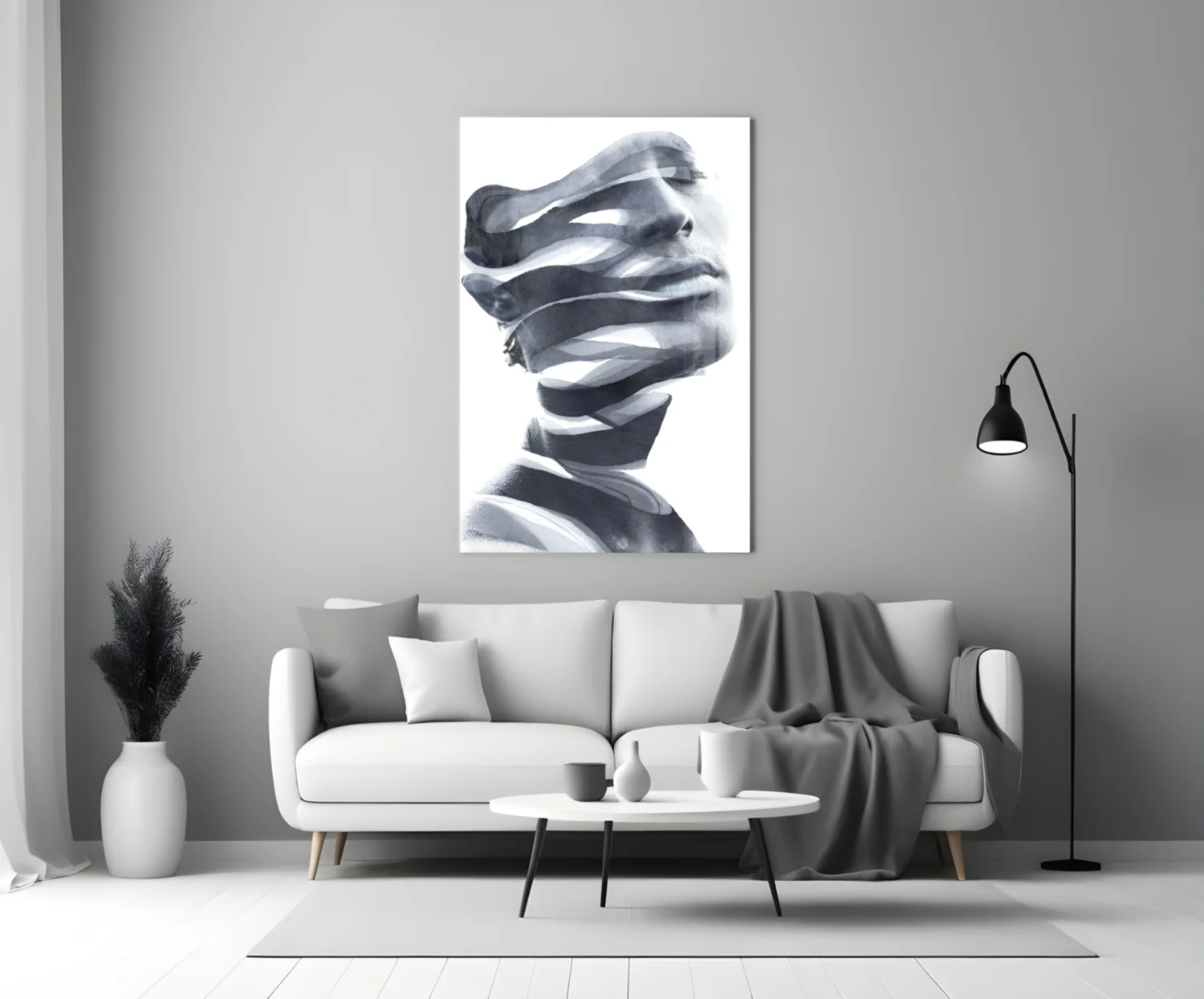 Man Glass Wall Art - Image 4