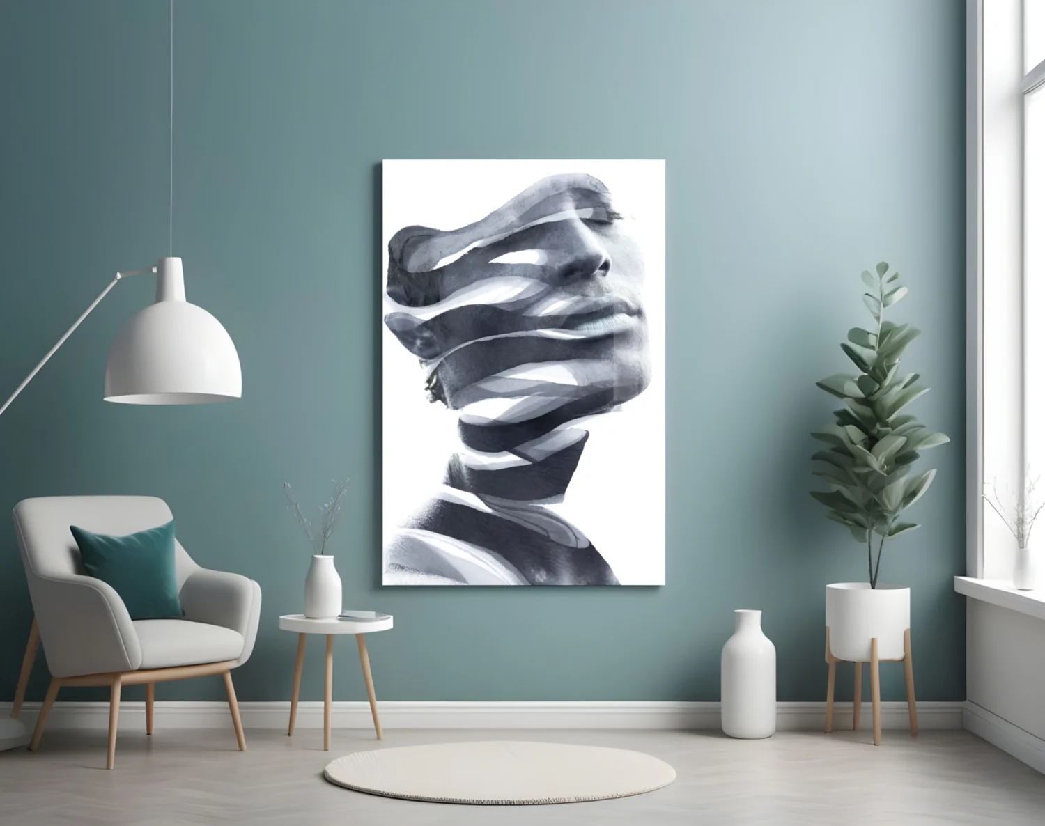 Man Glass Wall Art - Image 5