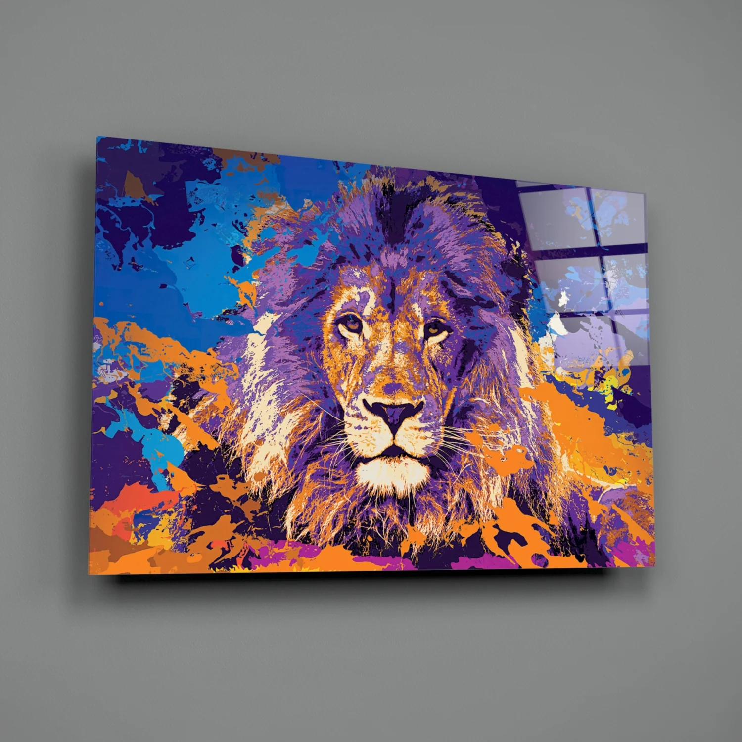 Lion Glass Wall Art - Image 3