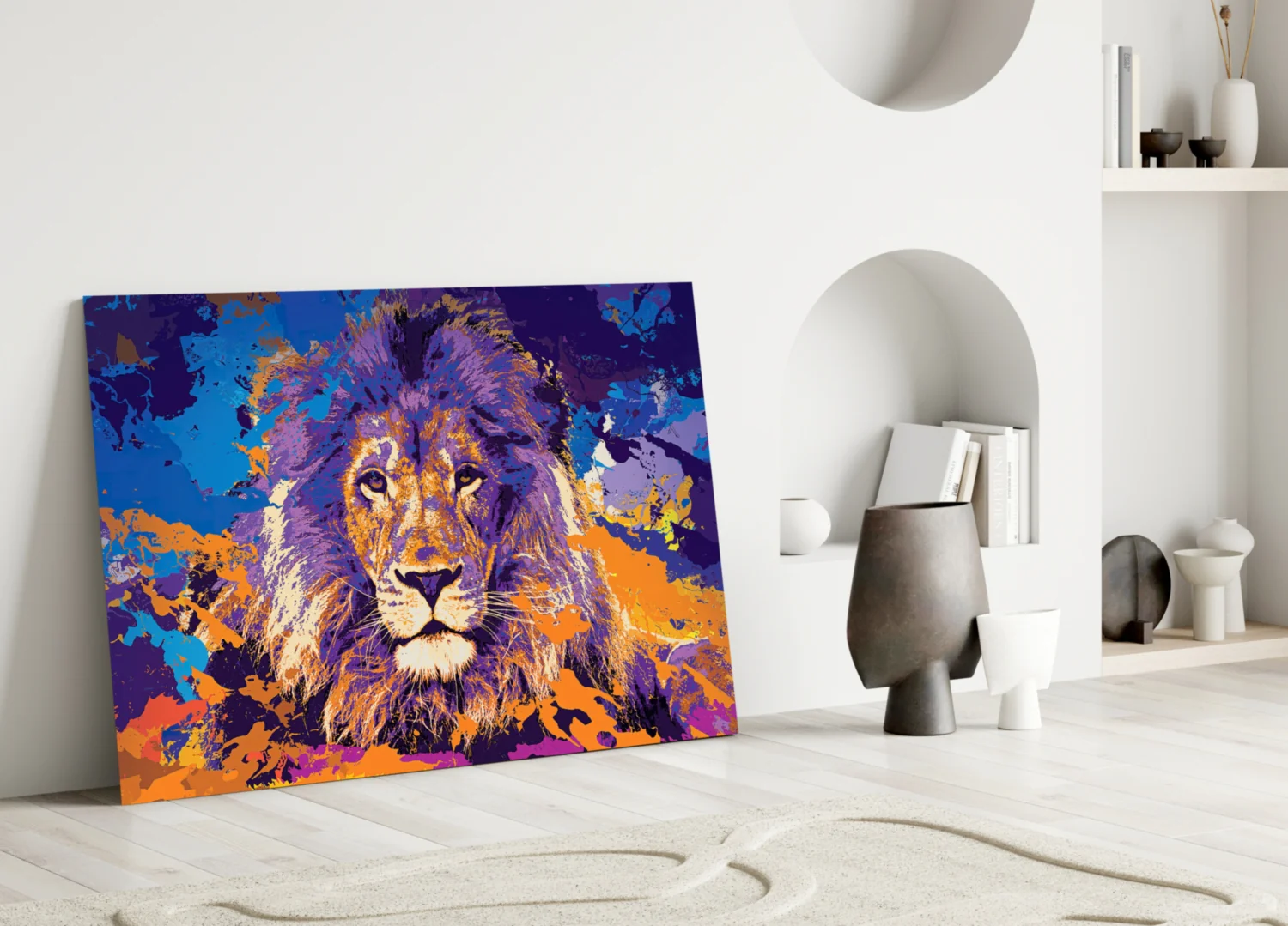 Lion Glass Wall Art - Image 4