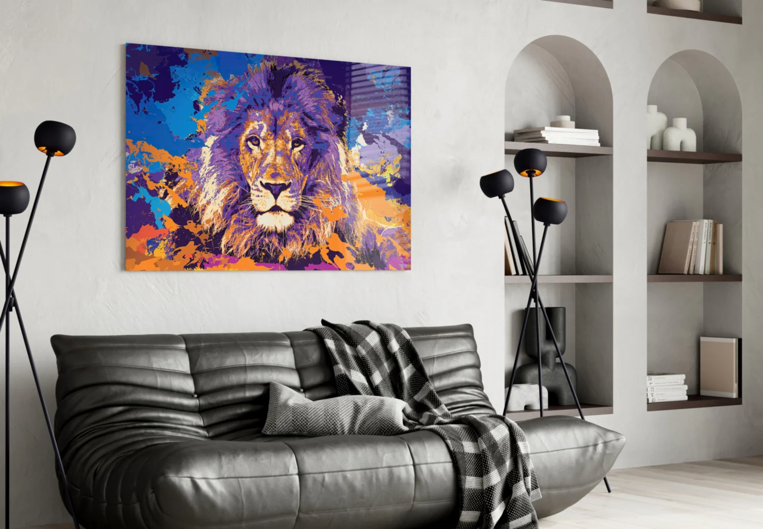 Lion Glass Wall Art - Image 5