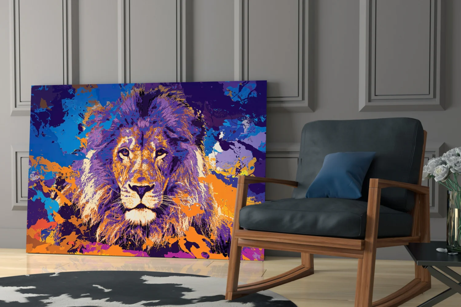 Lion Glass Wall Art - Image 7