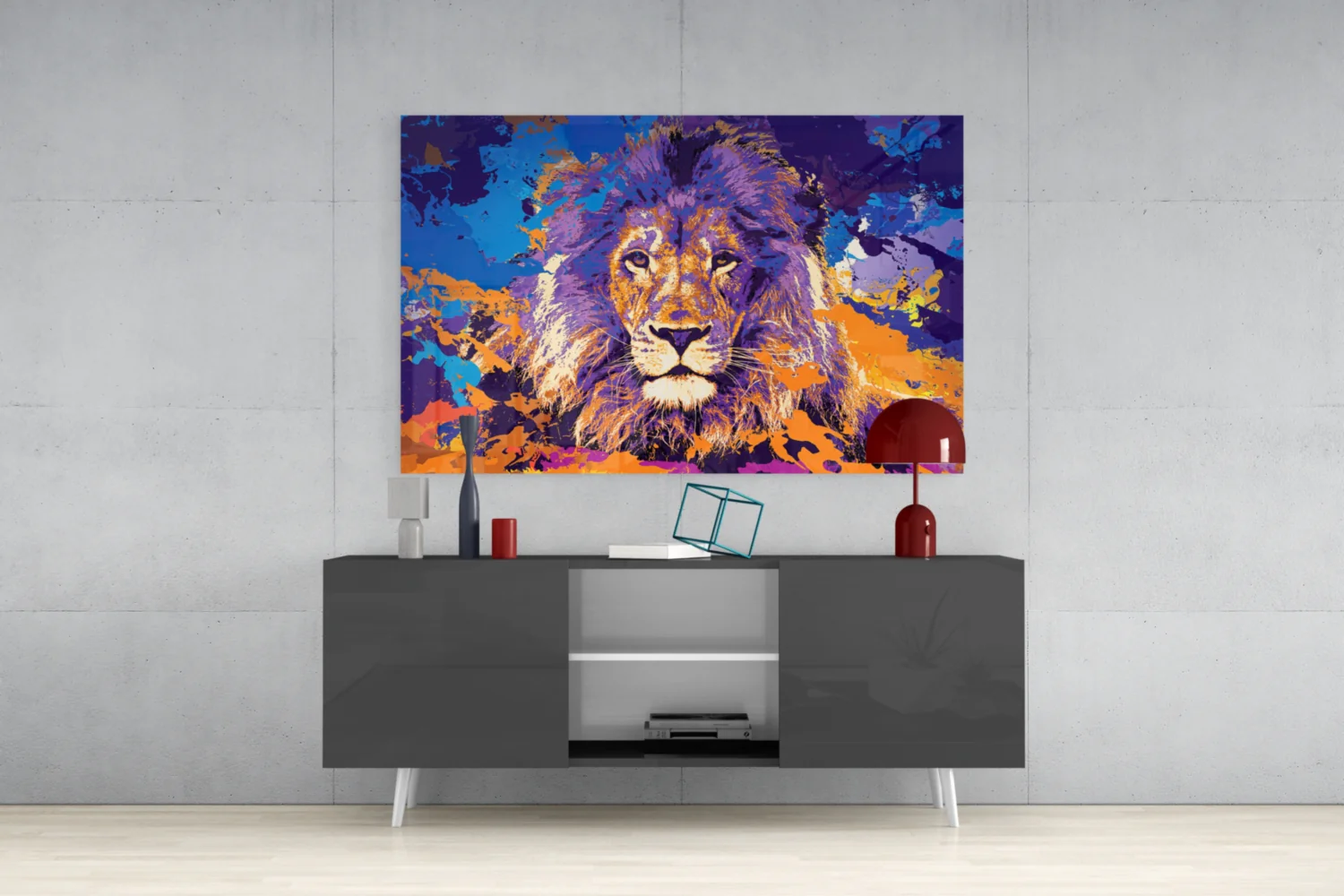 Lion Glass Wall Art - Image 9