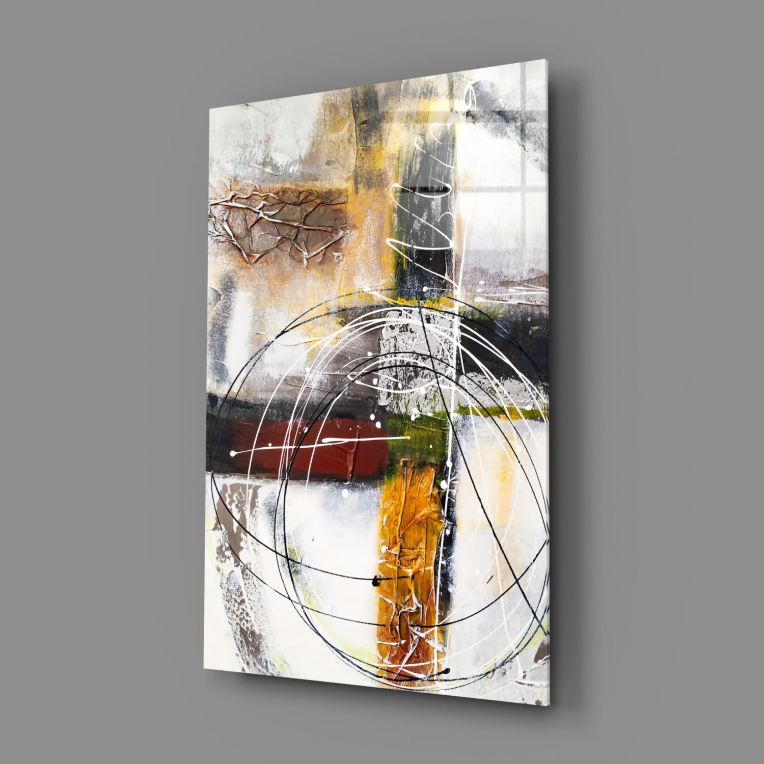 Abstract Glass Wall Art - Image 3