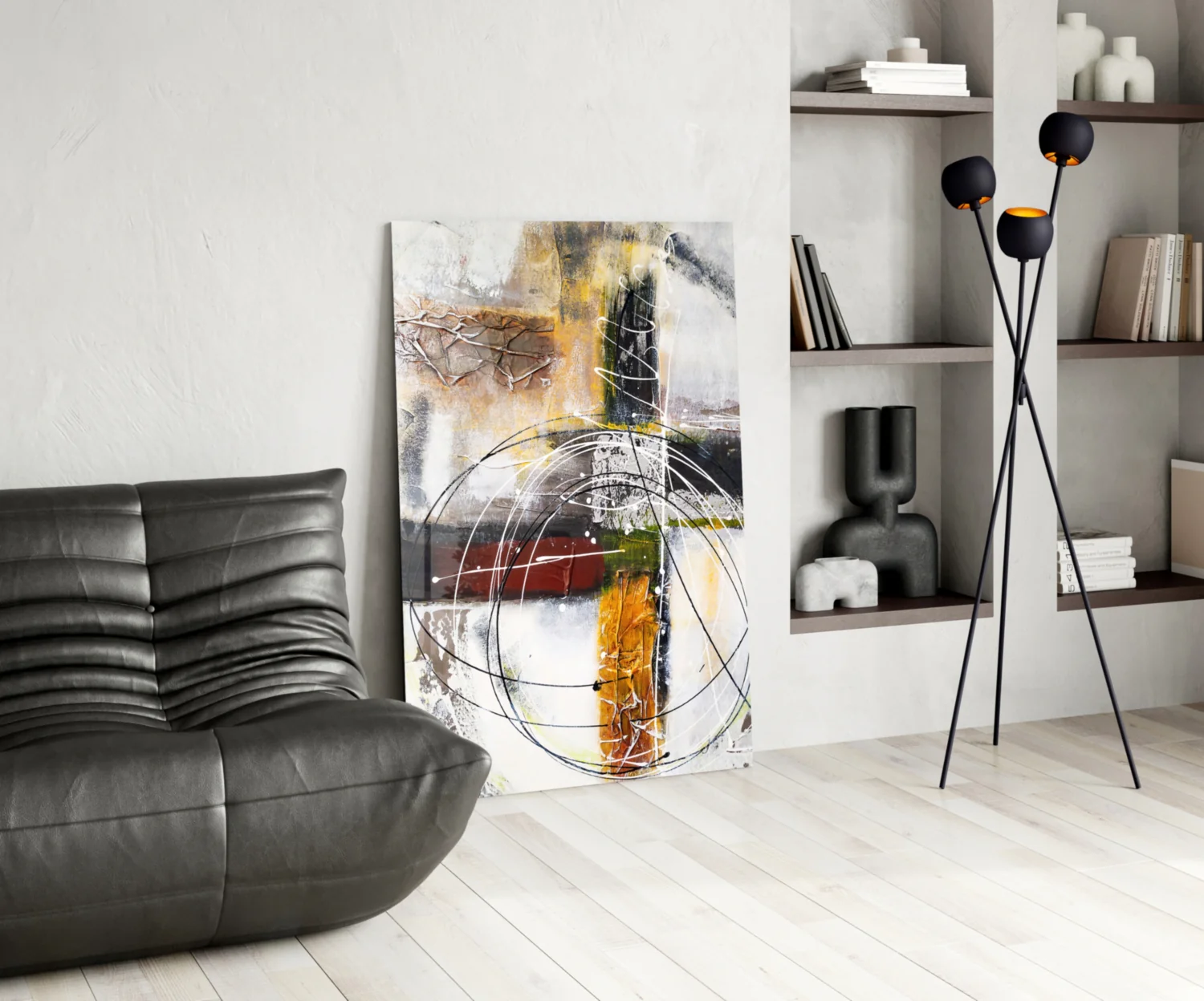 Abstract Glass Wall Art - Image 6
