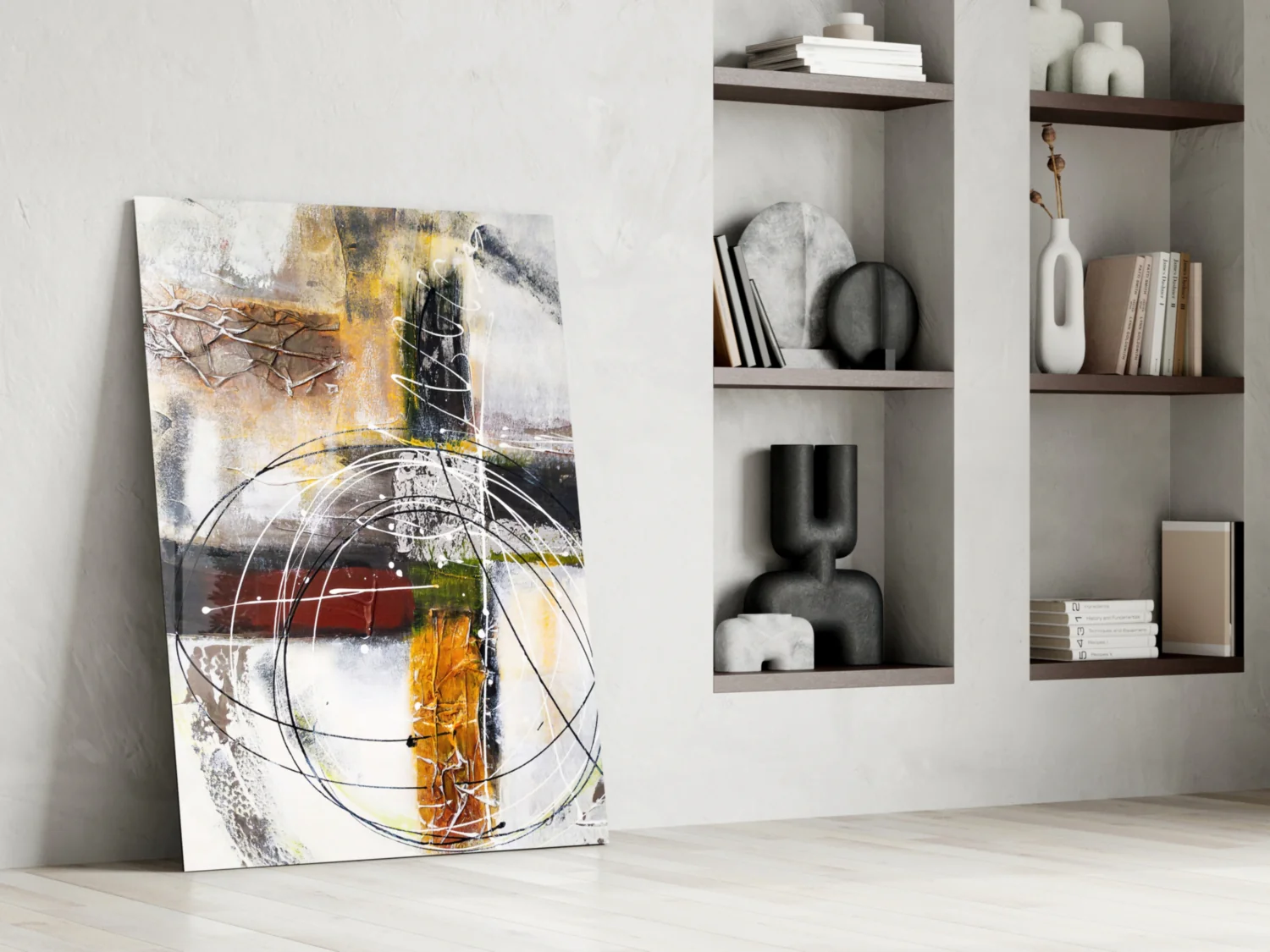 Abstract Glass Wall Art - Image 7