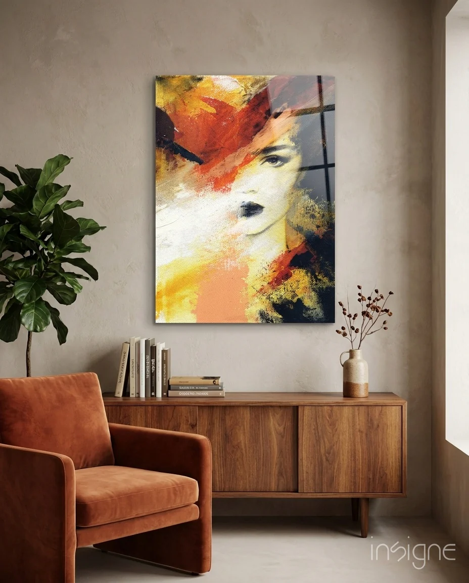 Women's Glass Wall Art