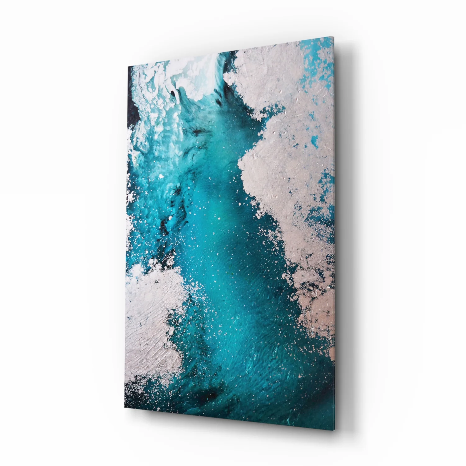 Colors of Abstraction Glass Wall Art - Image 2