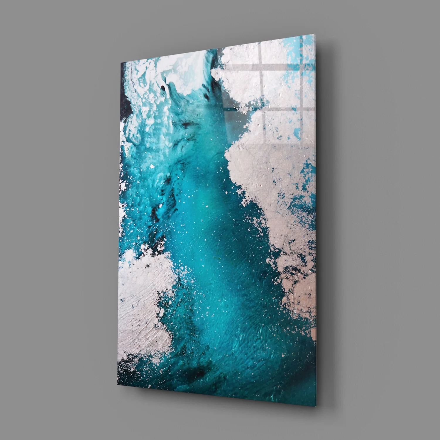 Colors of Abstraction Glass Wall Art - Image 3