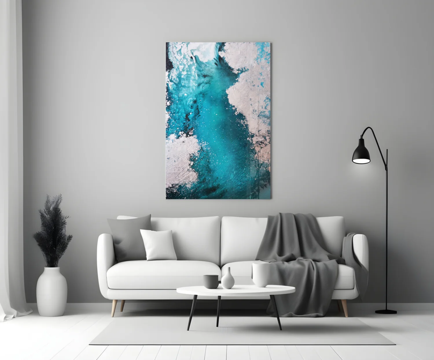 Colors of Abstraction Glass Wall Art - Image 4