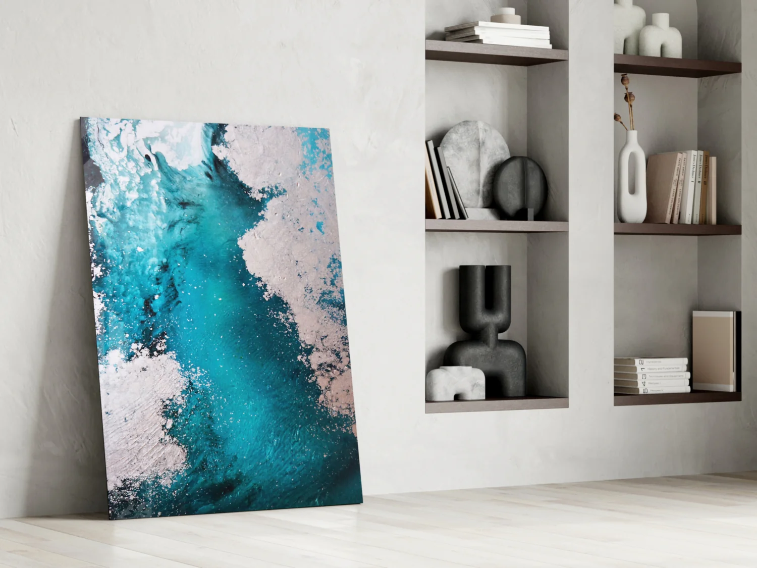 Colors of Abstraction Glass Wall Art - Image 7
