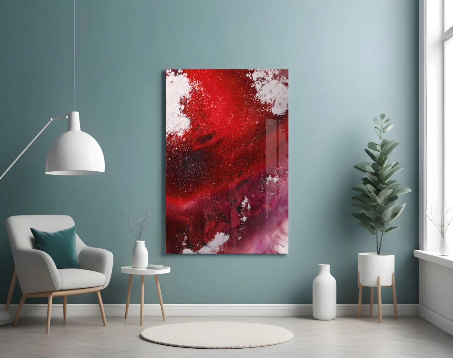 Colors of Abstraction Glass Wall Art - Image 5