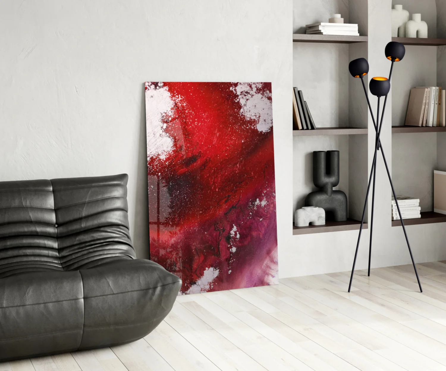 Colors of Abstraction Glass Wall Art - Image 6