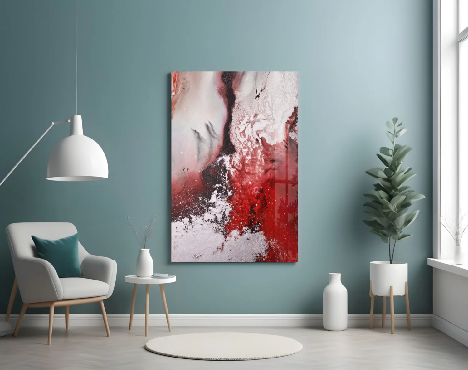 Colors of Abstraction Glass Wall Art - Image 5
