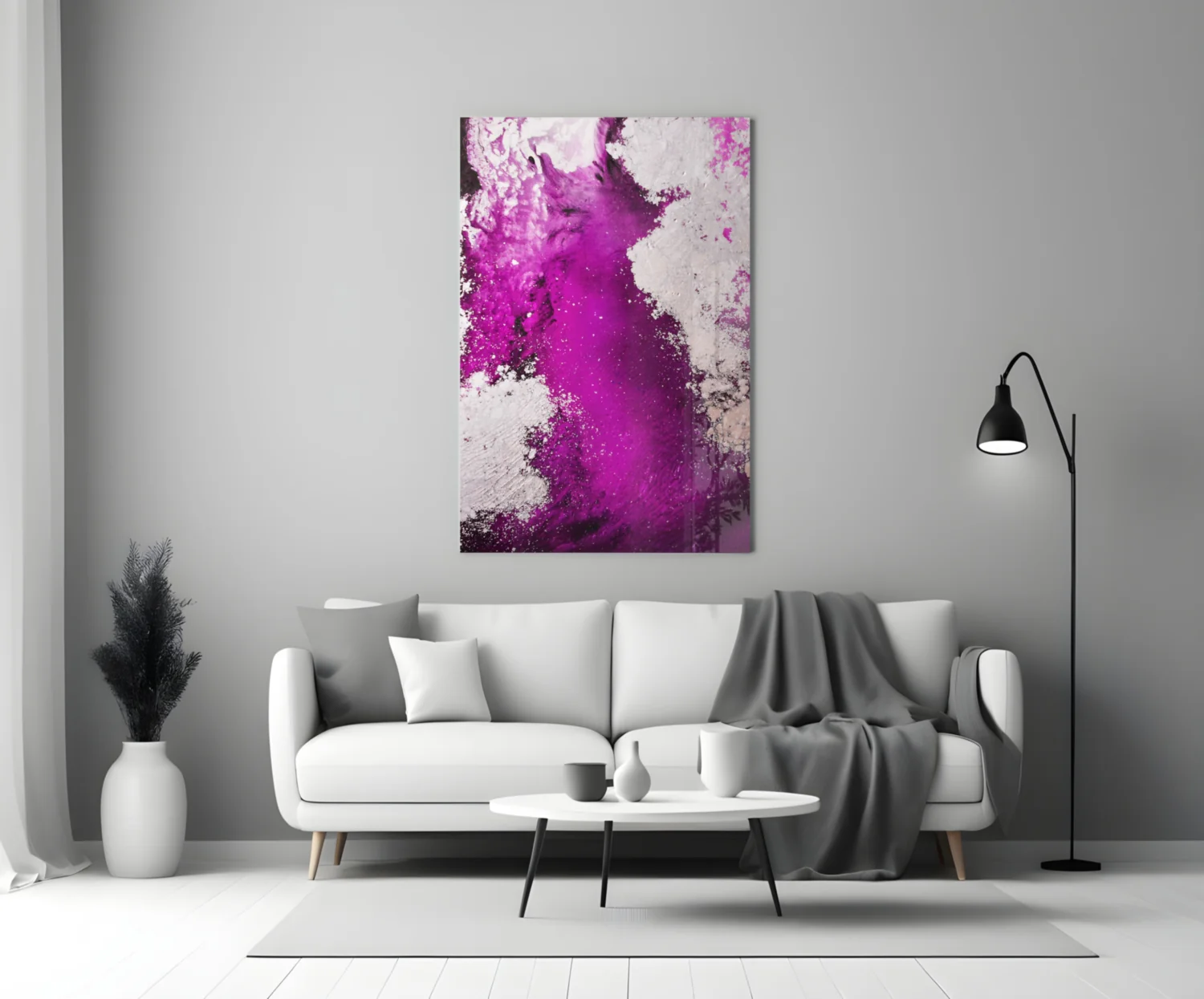 Colors of Abstraction Glass Wall Art - Image 4