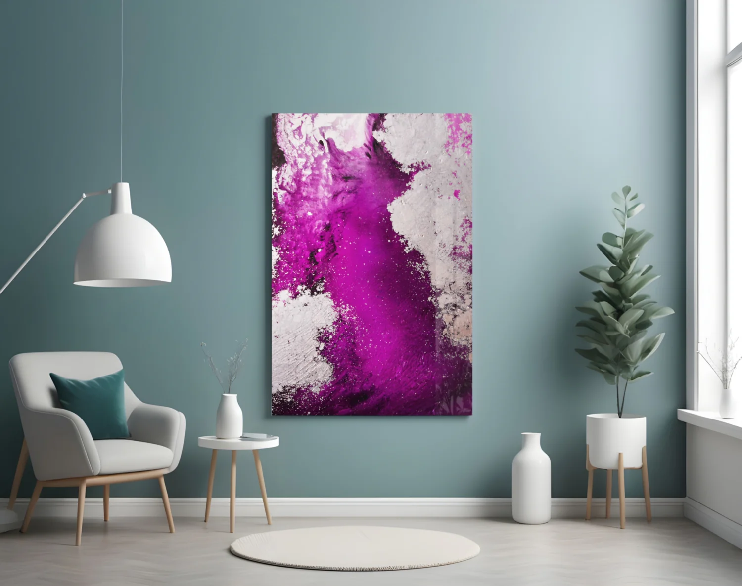 Colors of Abstraction Glass Wall Art - Image 5
