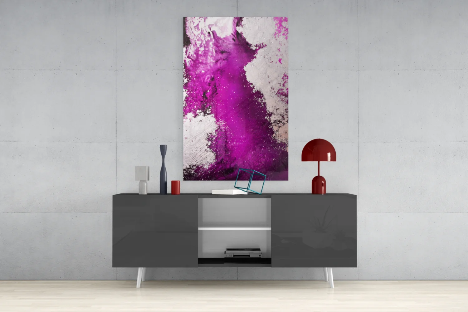 Colors of Abstraction Glass Wall Art - Image 9