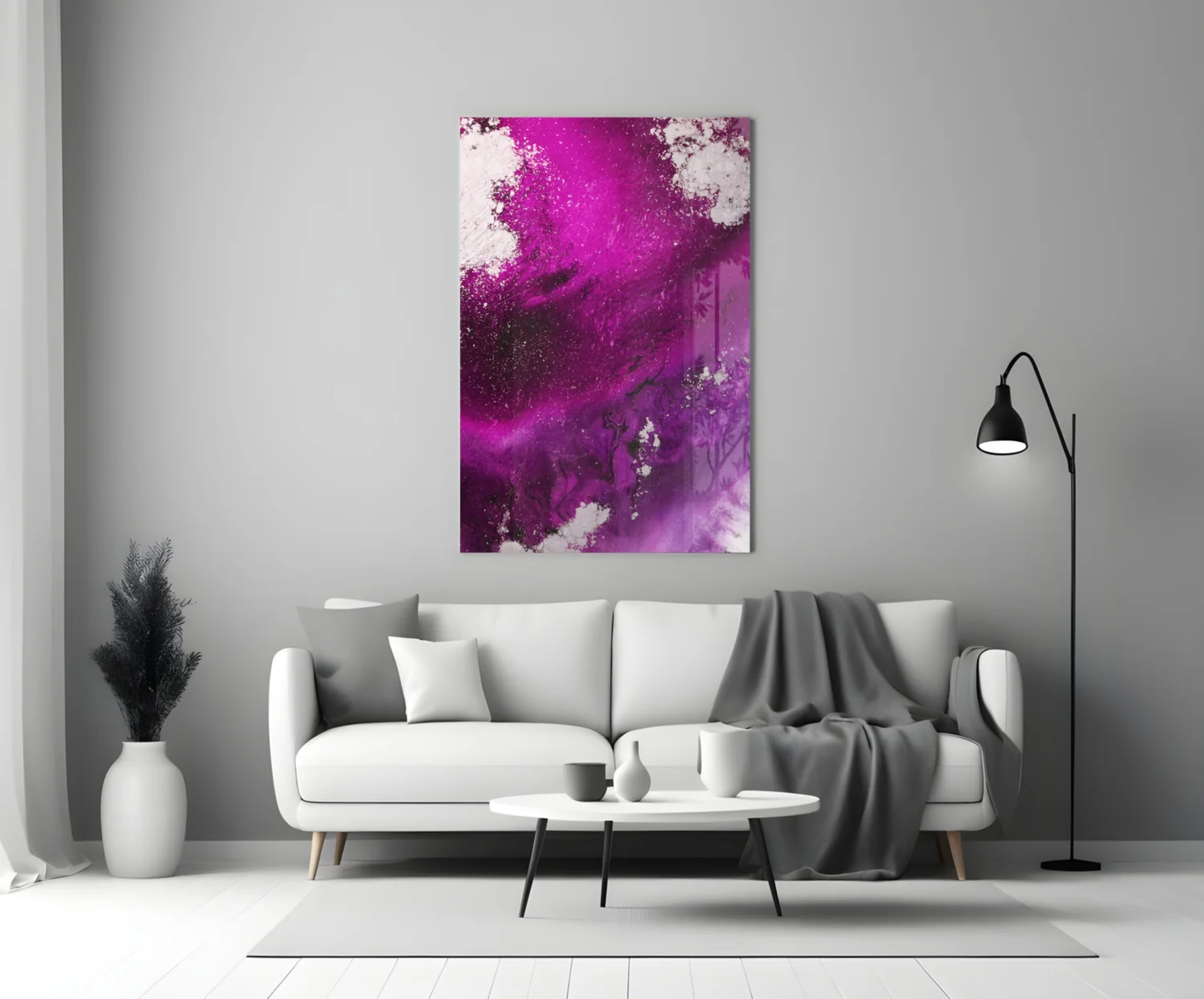 Colors of Abstraction Glass Wall Art - Image 4