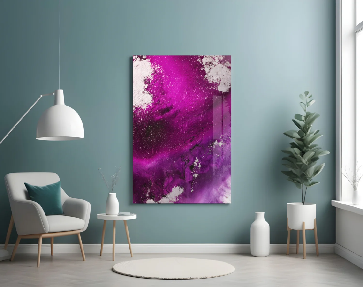 Colors of Abstraction Glass Wall Art - Image 5