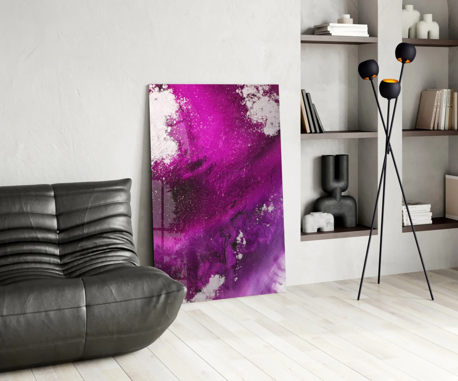 Colors of Abstraction Glass Wall Art - Image 6