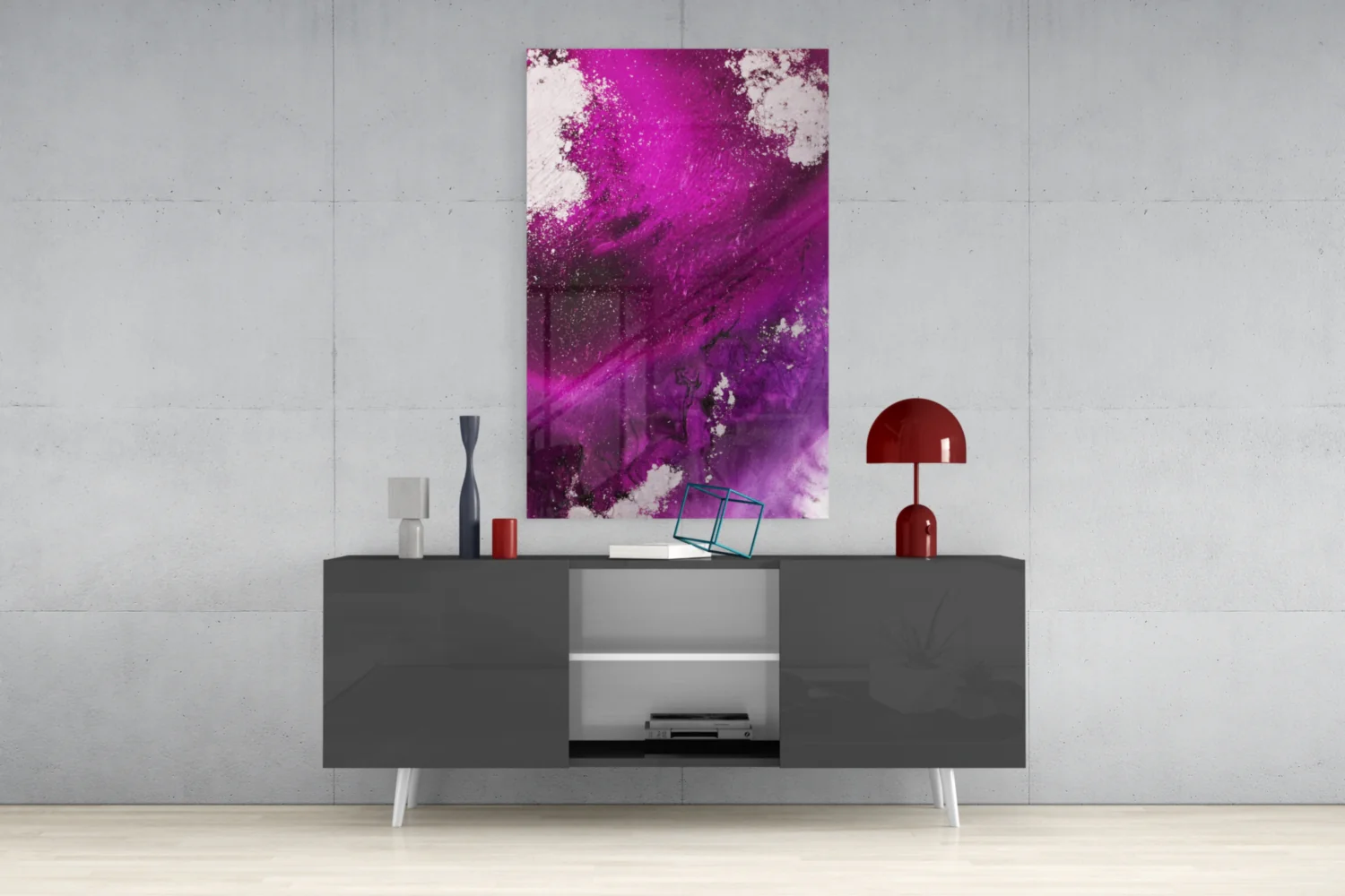 Colors of Abstraction Glass Wall Art - Image 9