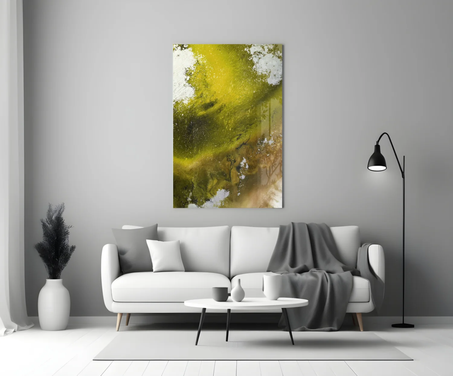 Colors of Abstraction Glass Wall Art - Image 4