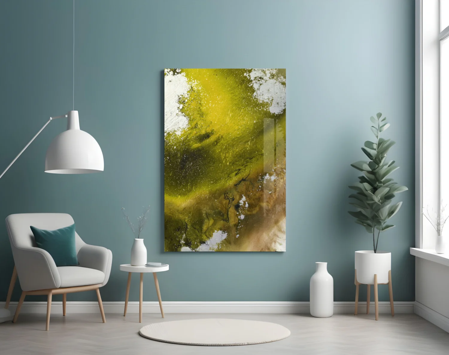 Colors of Abstraction Glass Wall Art - Image 5