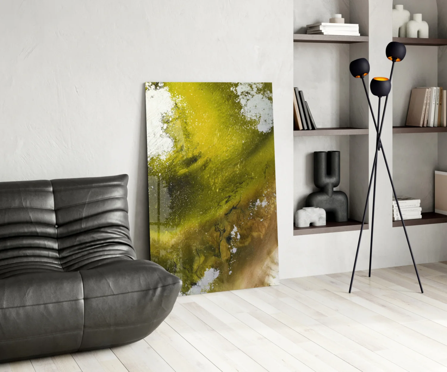 Colors of Abstraction Glass Wall Art - Image 6