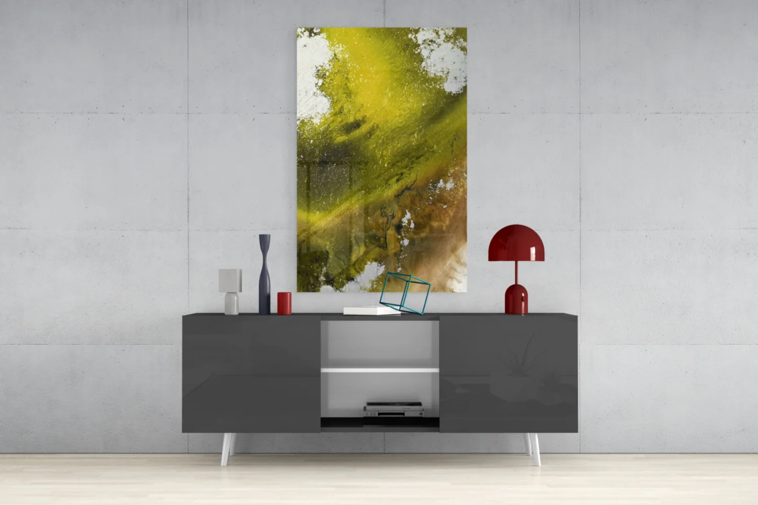 Colors of Abstraction Glass Wall Art - Image 9
