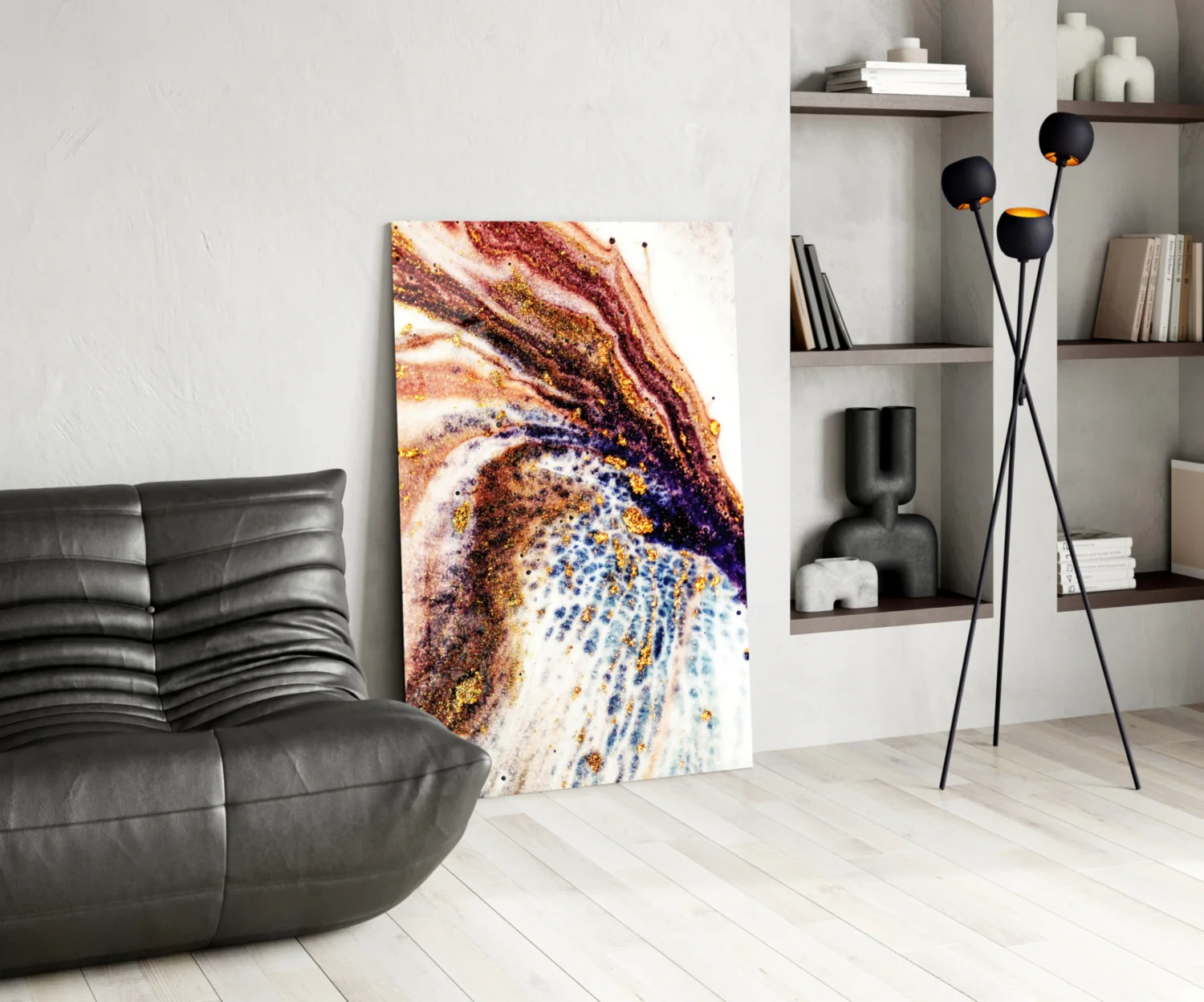 Abstract Glass Wall Art - Image 6