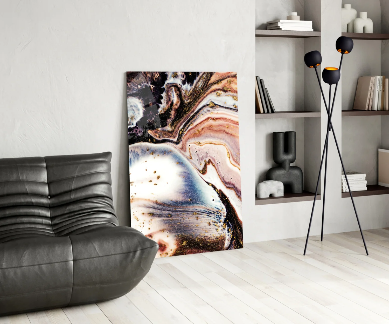 Abstract Glass Wall Art - Image 6