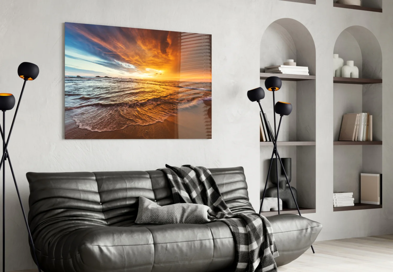 Sunset Glass Wall Art - Image 5
