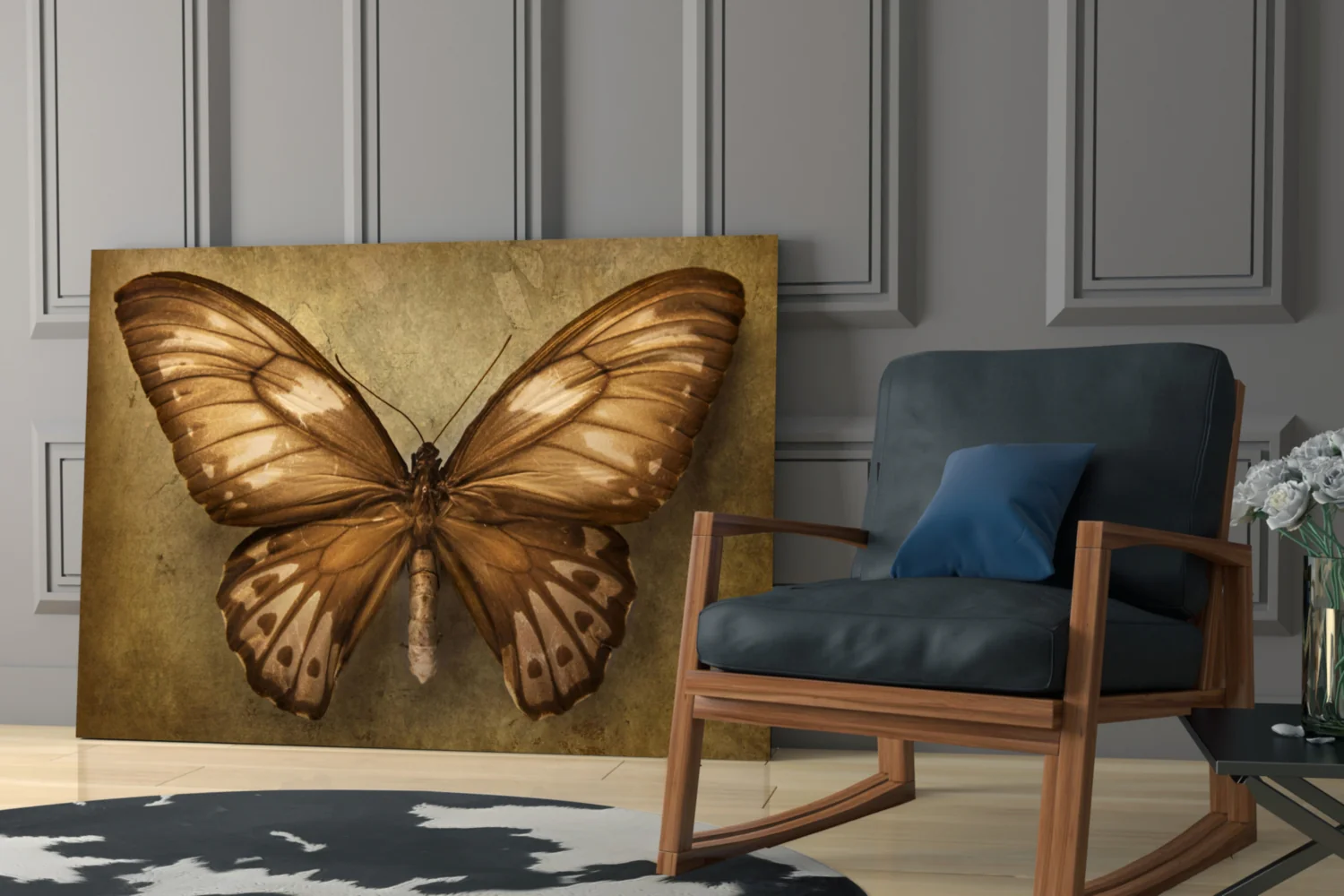 Butterfly Glass Wall Art - Image 7