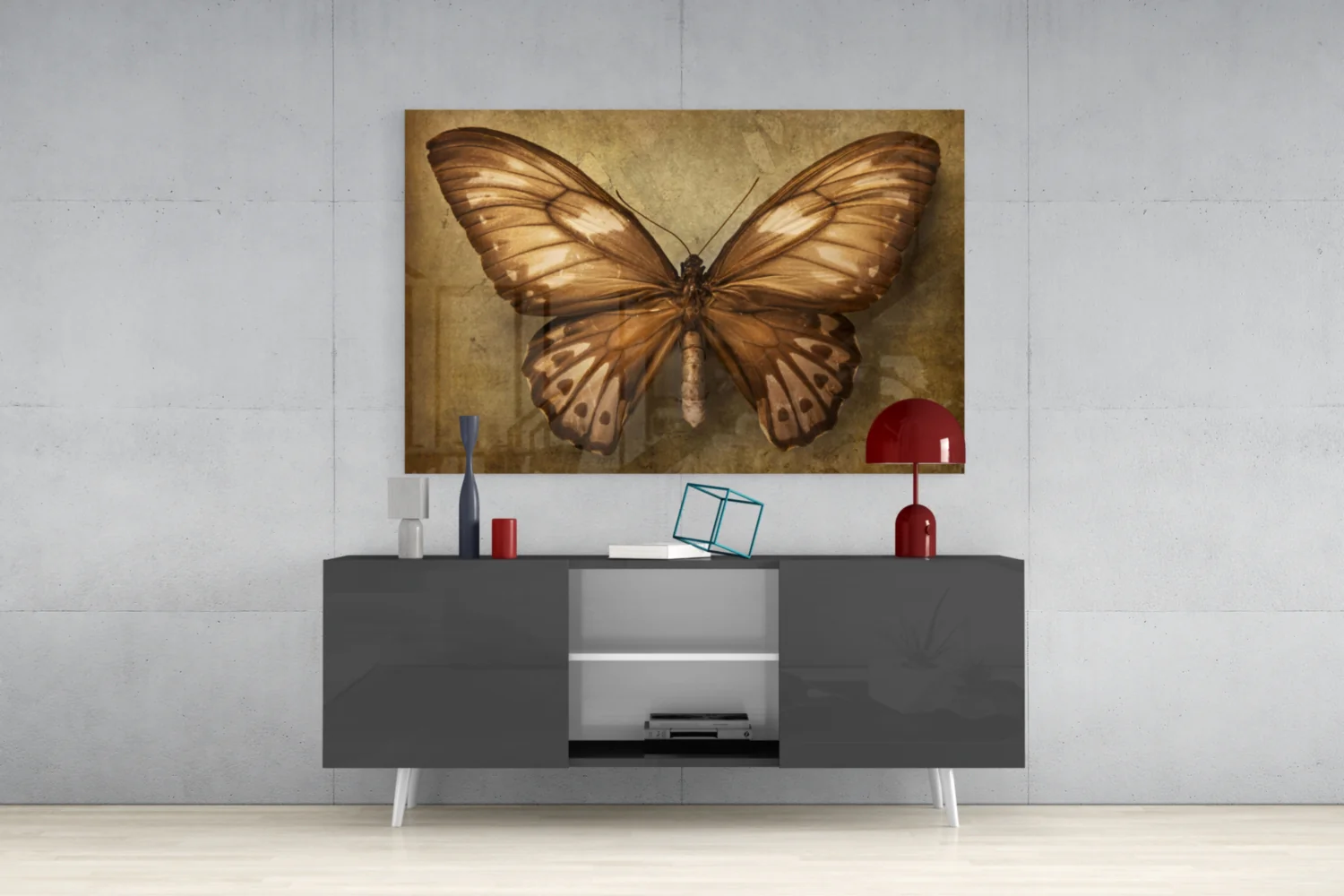 Butterfly Glass Wall Art - Image 9