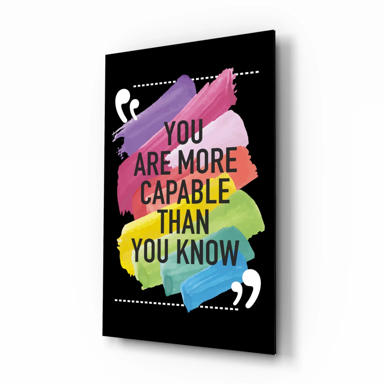 “You Are More Talented Than You Think” Glass Wall Art - Image 2