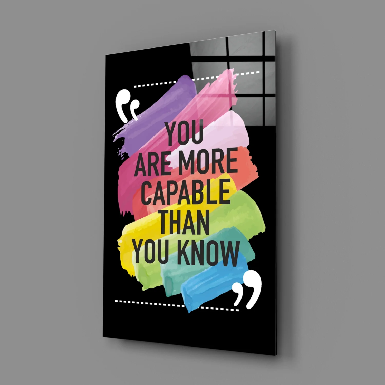 “You Are More Talented Than You Think” Glass Wall Art - Image 3