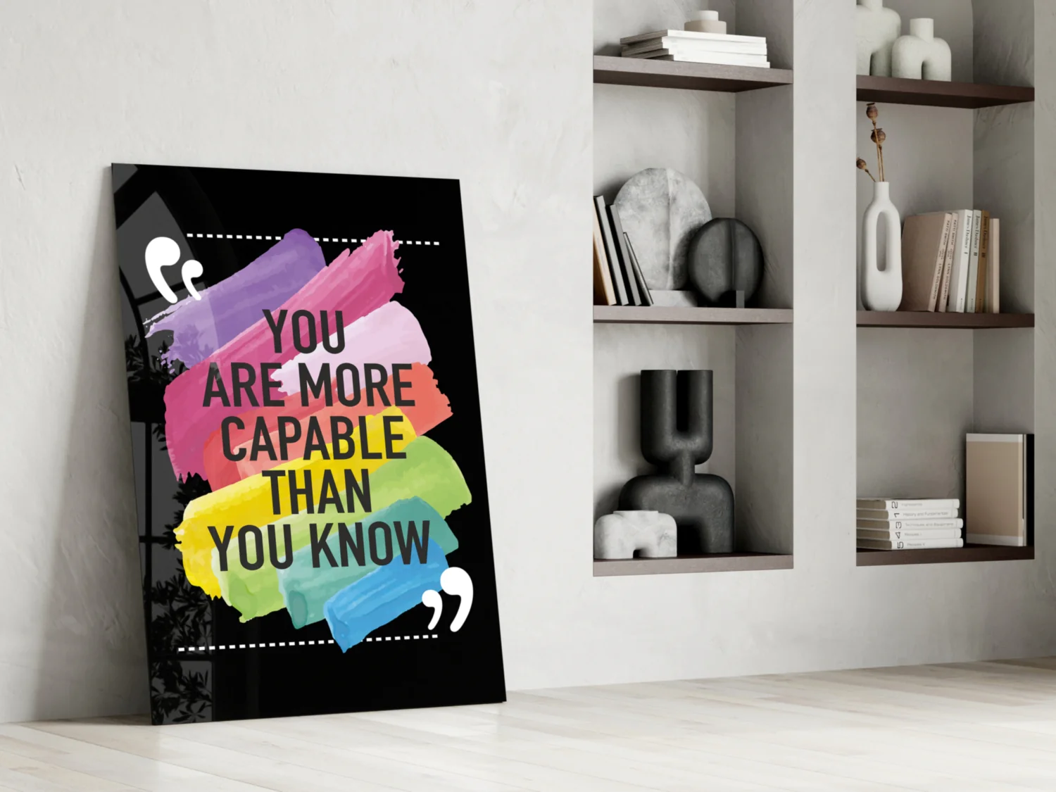 “You Are More Talented Than You Think” Glass Wall Art - Image 7