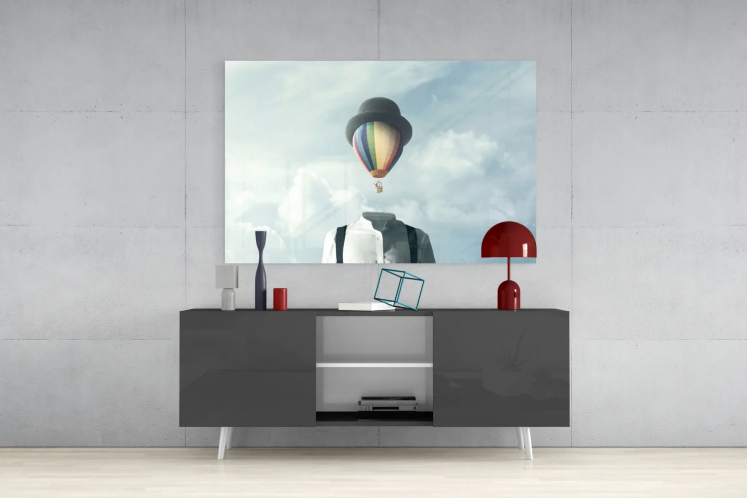 Balloon Heads Glass Wall Art - Image 9