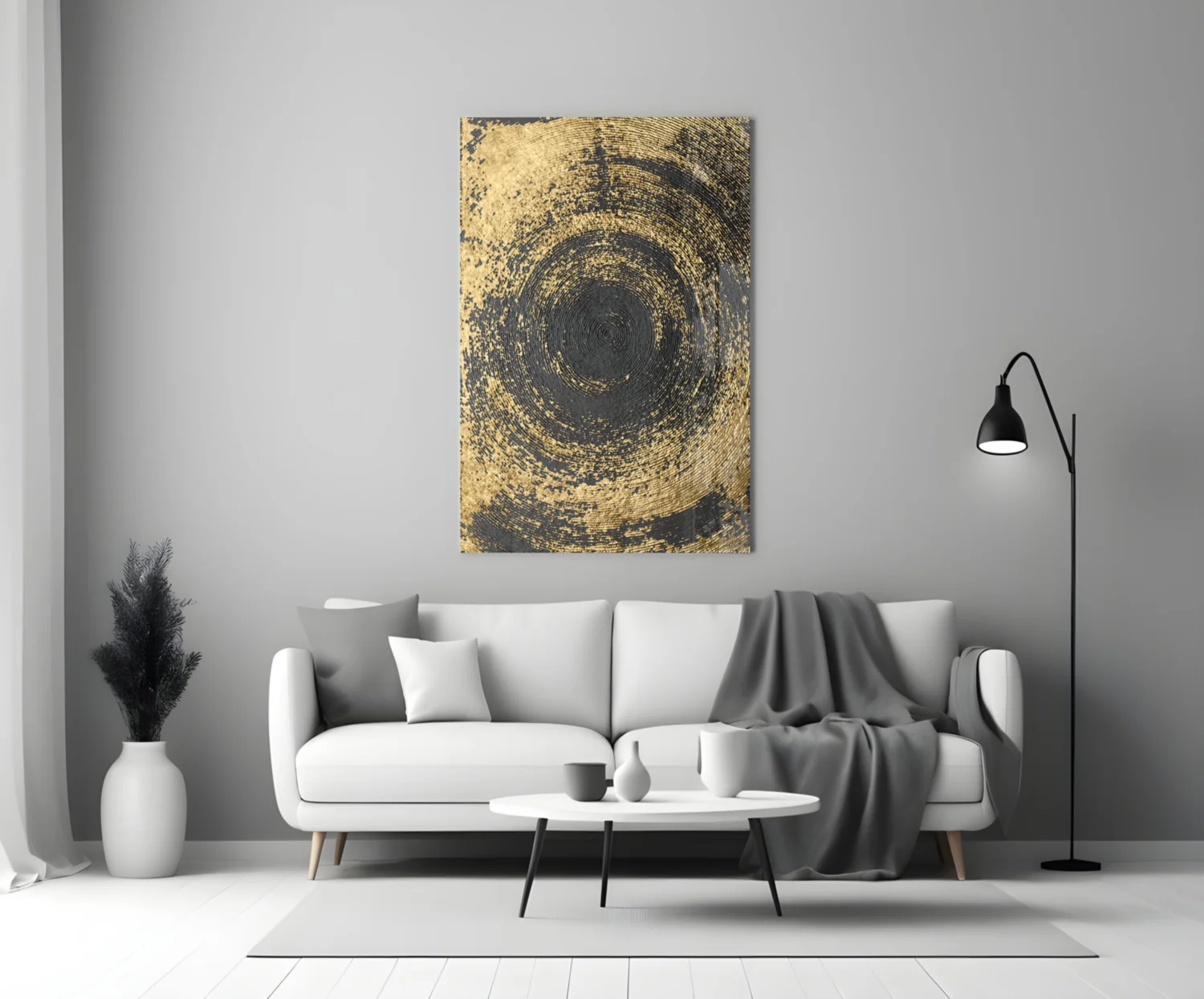 Abstract Loop Glass Wall Art - Image 4