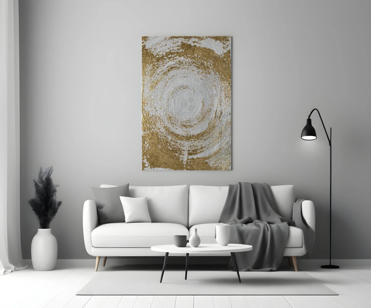 Abstract Loop Glass Wall Art - Image 4
