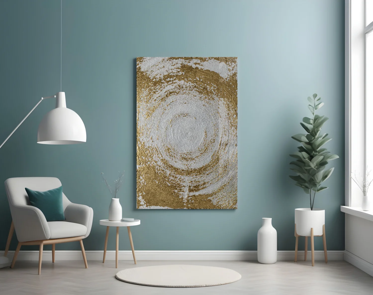 Abstract Loop Glass Wall Art - Image 5