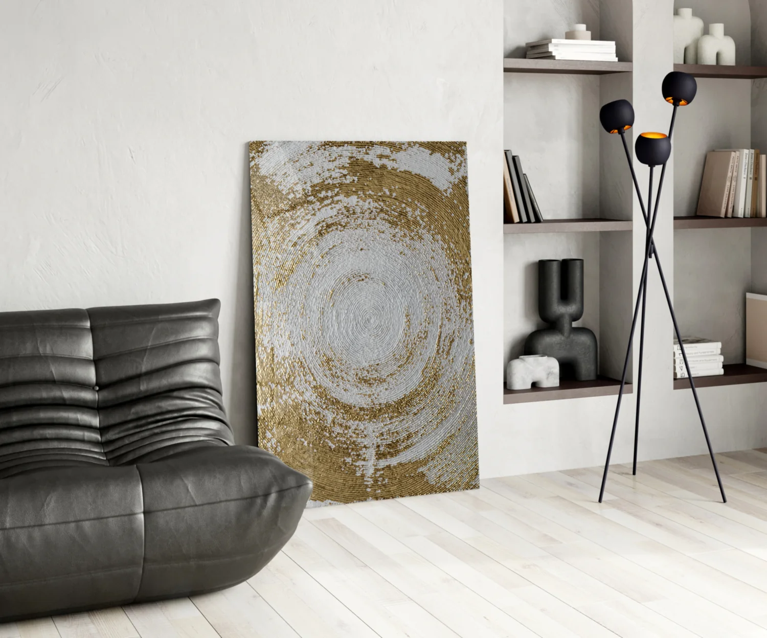 Abstract Loop Glass Wall Art - Image 6