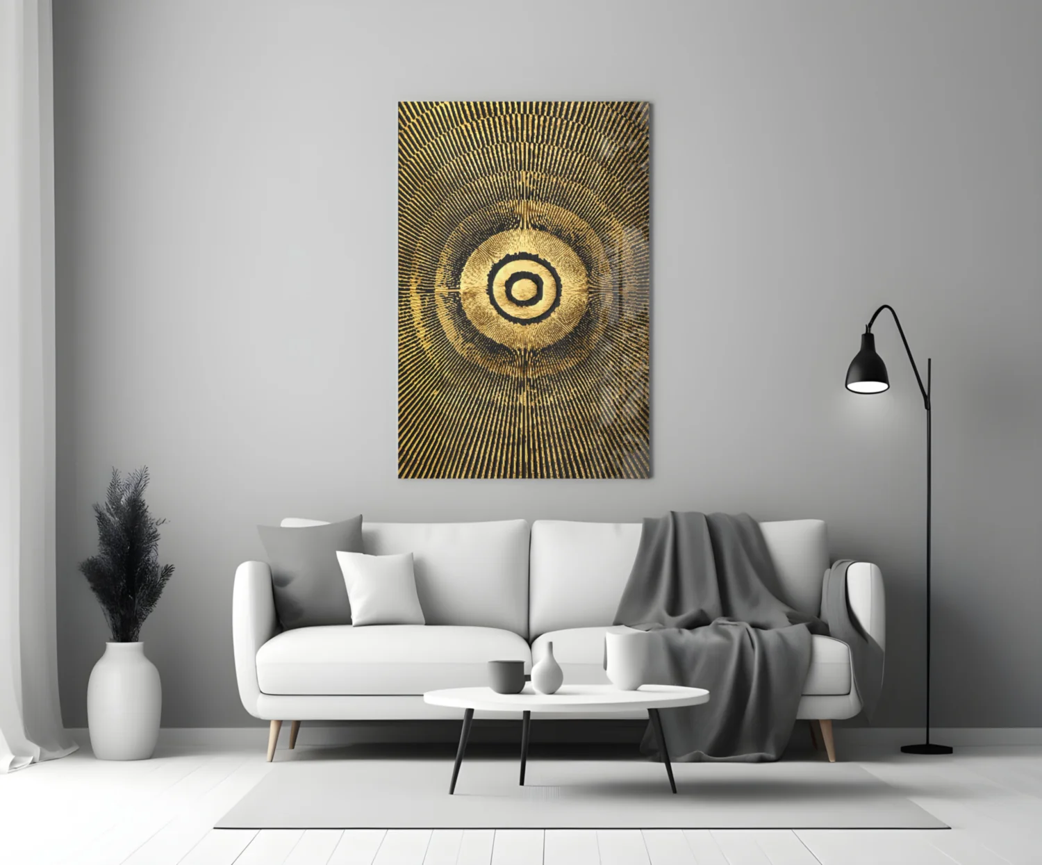 Abstract Loop Glass Wall Art - Image 4