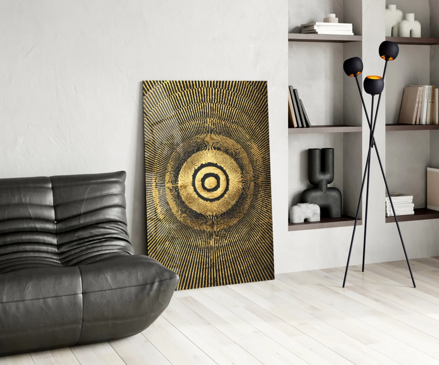 Abstract Loop Glass Wall Art - Image 6