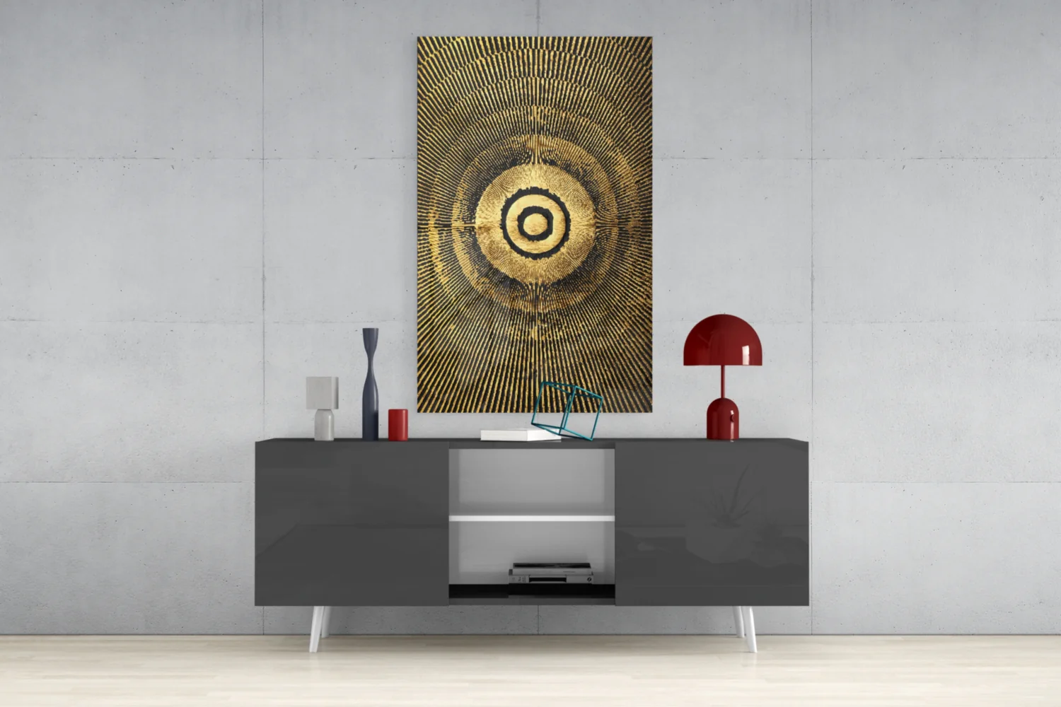 Abstract Loop Glass Wall Art - Image 9