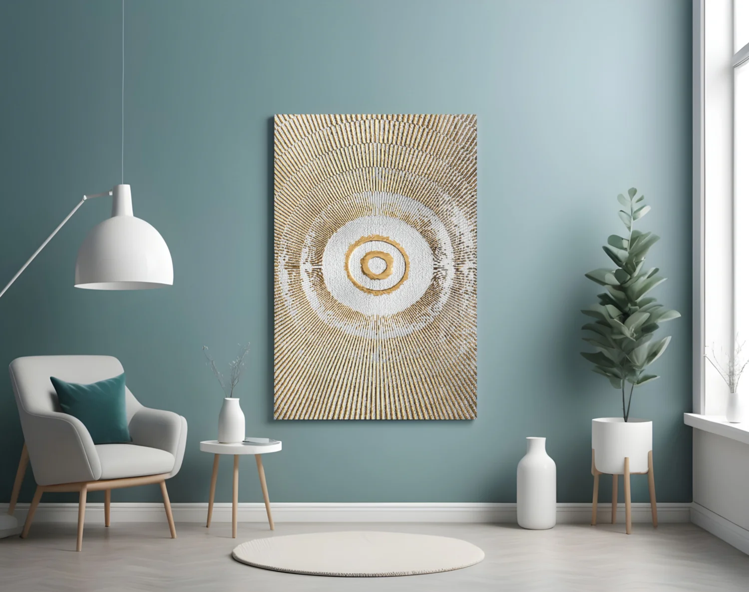 Abstract Loop Glass Wall Art - Image 5